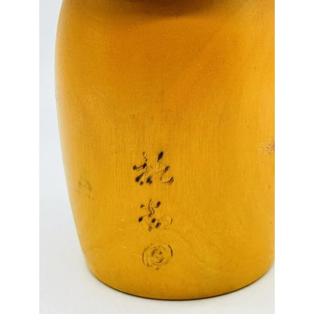 Japanese Creative Kokeshi‎ Wooden Doll Yuji Kawase Small Journey Floral 8 inch